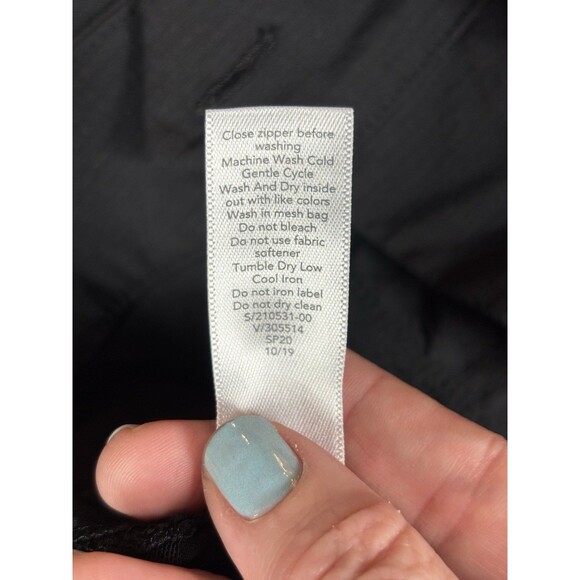 Athleta Trekkie Hike Pant Black 8 Pockets Drawstring Ankles Ripstop Zip Pockets - Picture 6 of 13